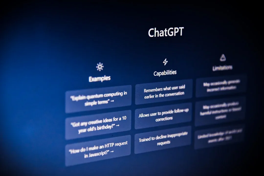 Content creation workspace with ChatGPT and various documents